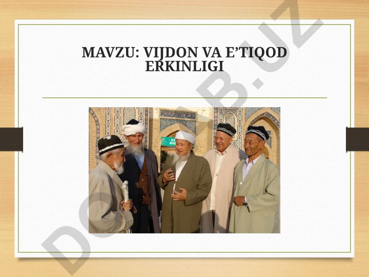 Vijdon va eʼtiqod erkinligi