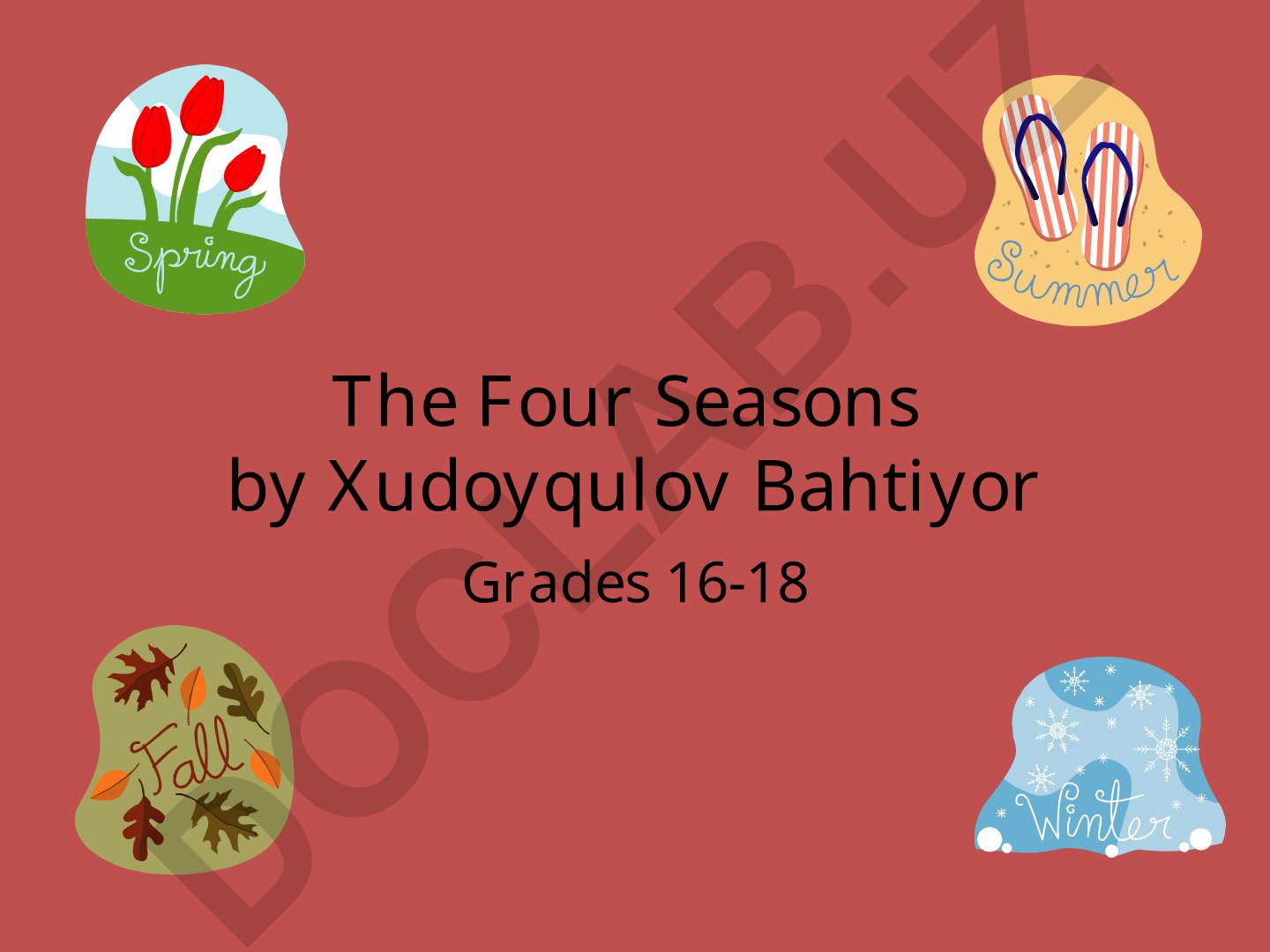The Four Seasons: Spring and Summer Characteristics