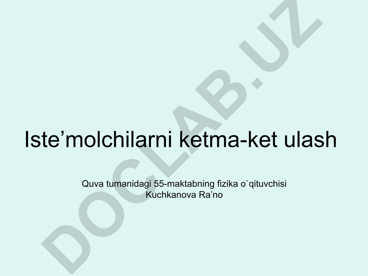O'tkazgichlarni ketma-ket ulash va tok xususiyatlari