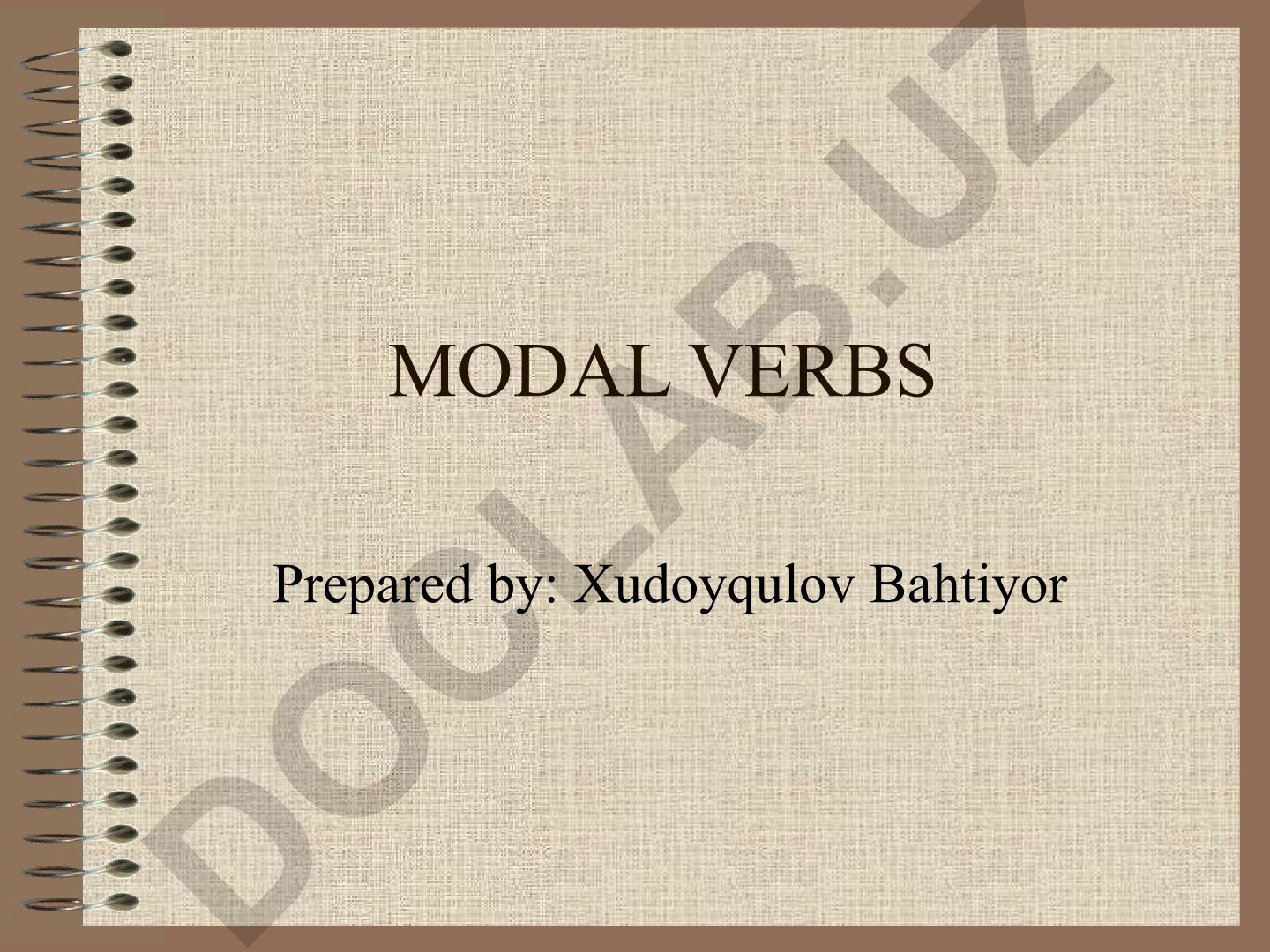 Modal fe'llar: qobiliyat, imkoniyat, ruxsat va majburiyat