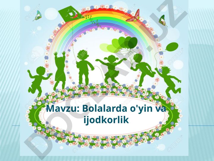 Bolalarda o'yin va ijodkorlik