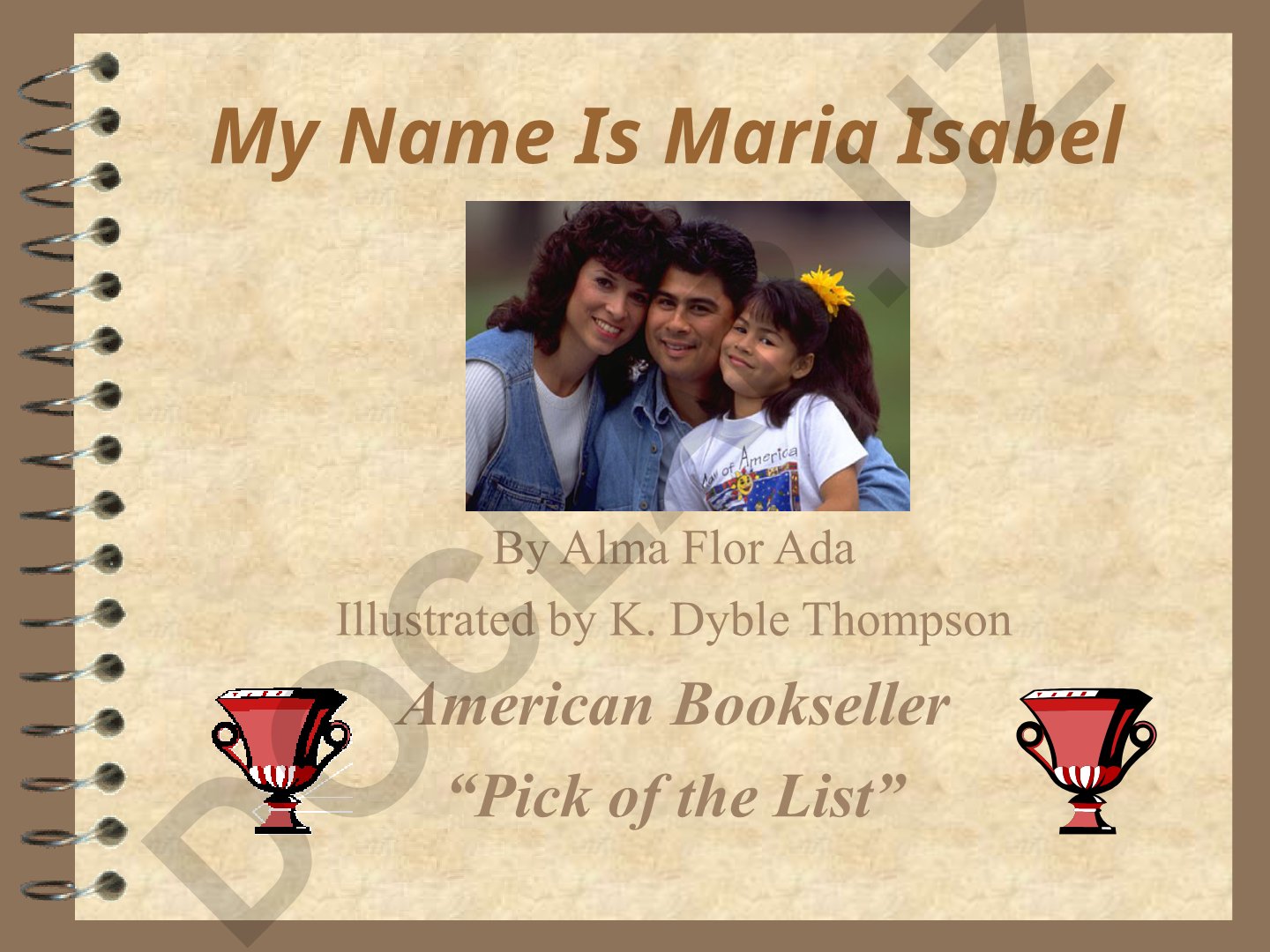 My Name Is Maria Isabel by Alma Flor Ada