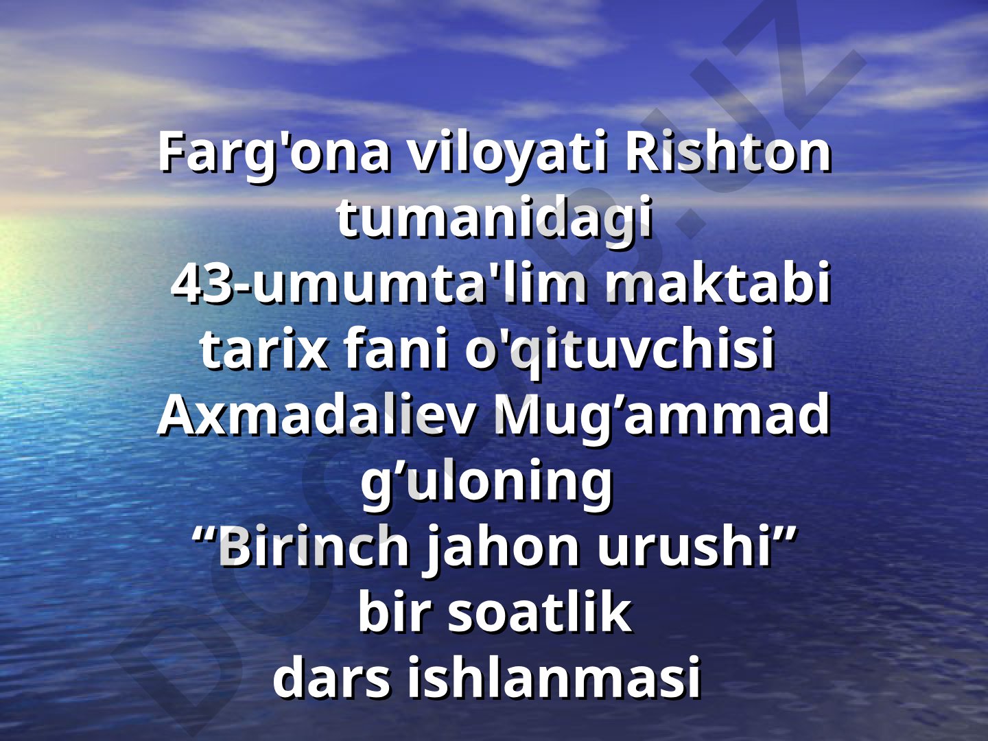 Birinch jahon urushi