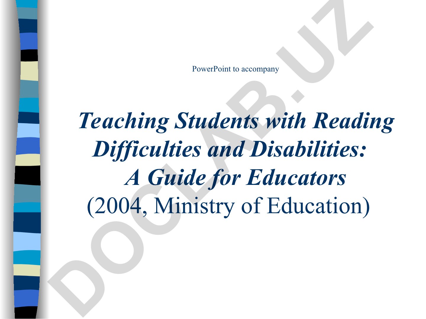Teaching Students with Reading Difficulties and Disabilities: A Guide for Educators