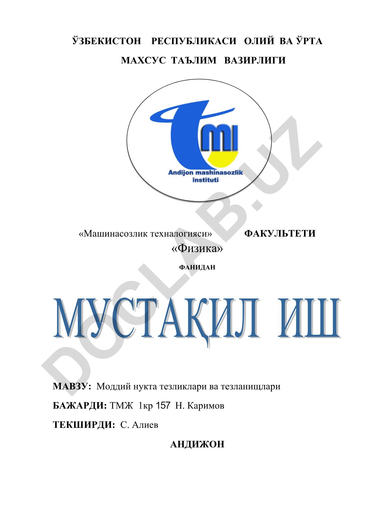 Moddiy nuqta tezliklari va tezlanishlari