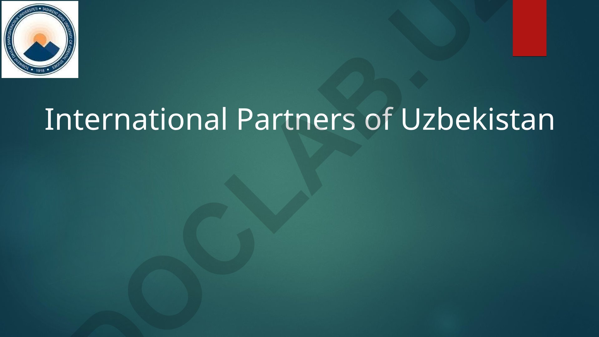 Uzbekistan's International Partnerships and WTO Accession