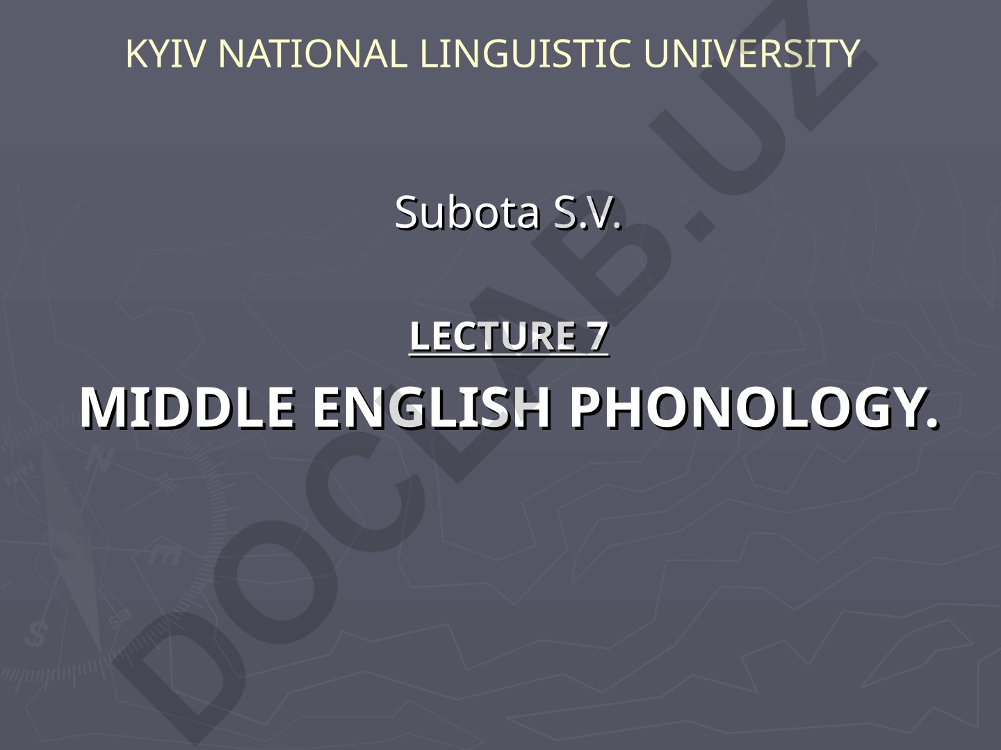 Middle English Phonology: Vowel and Consonant Systems