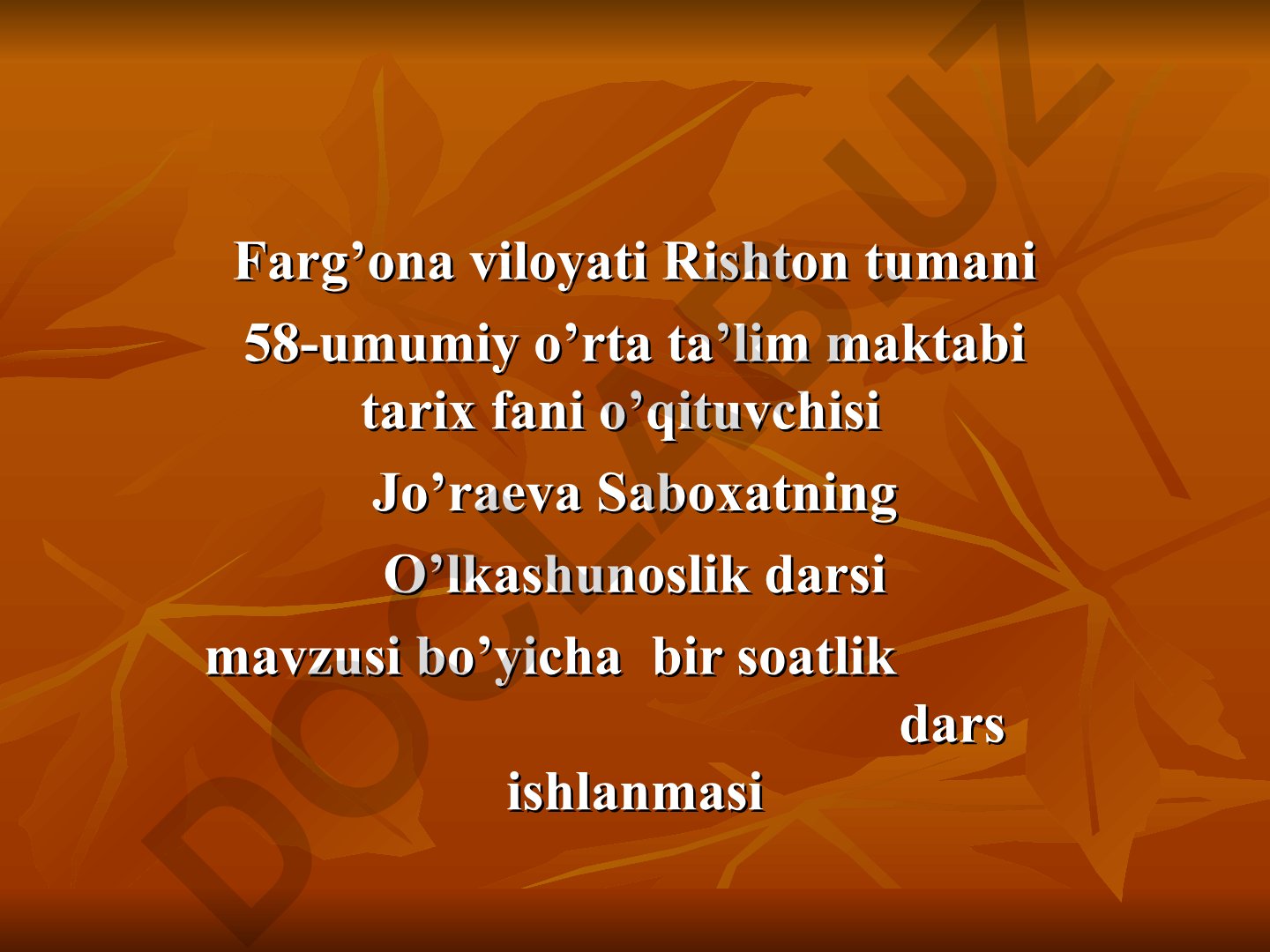 O'zbek xalqi etnologiyasi va tarixiy obidalarning milliy g'oya shakllanishidagi roli