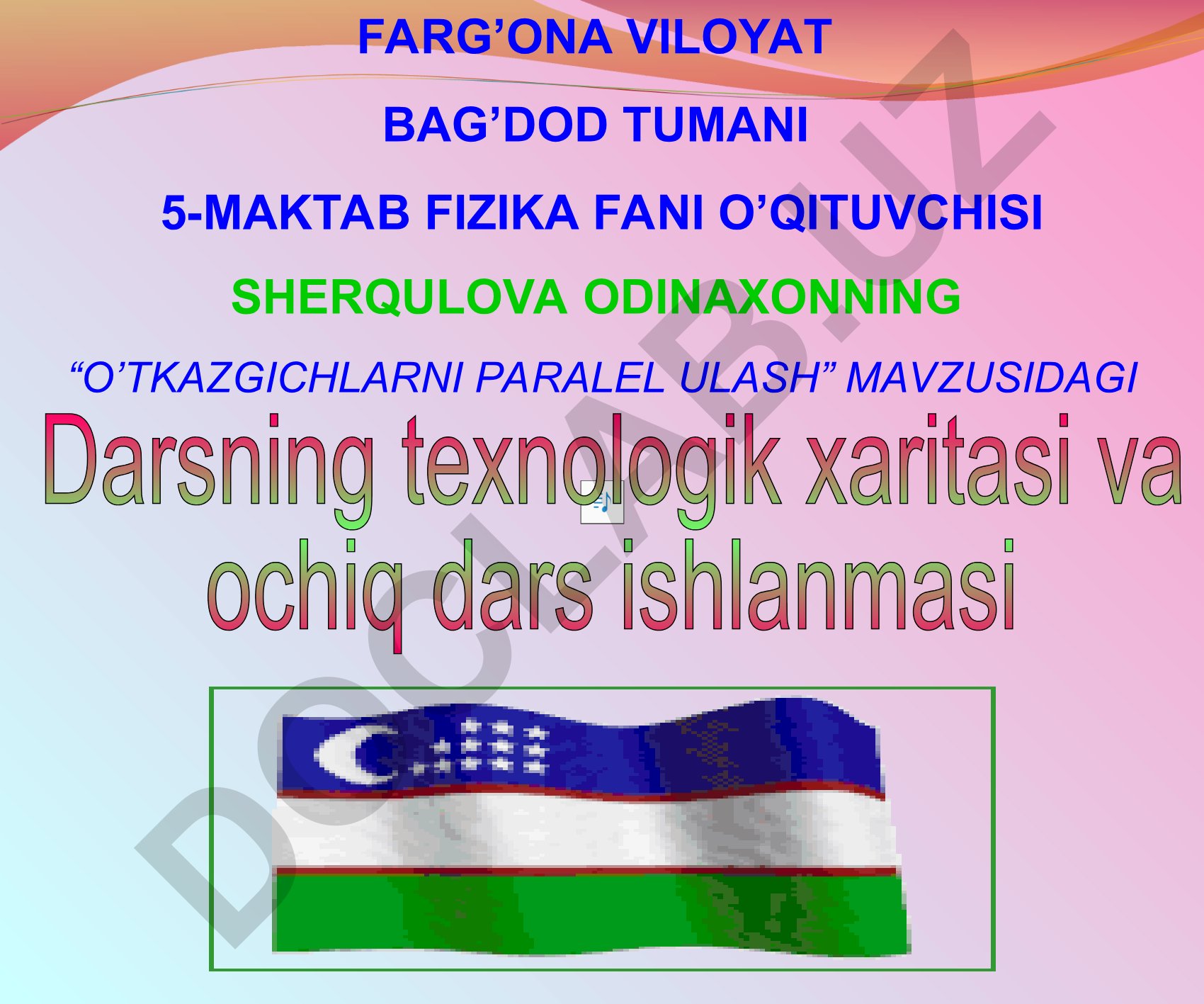 O'tkazgichlarni parallel ulash