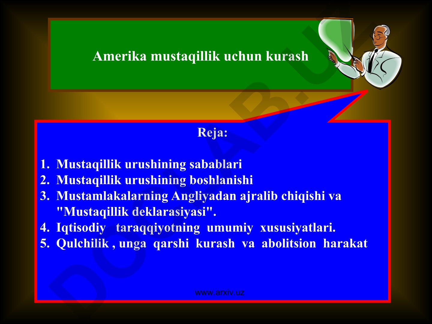 Amerika mustaqillik uchun kurash