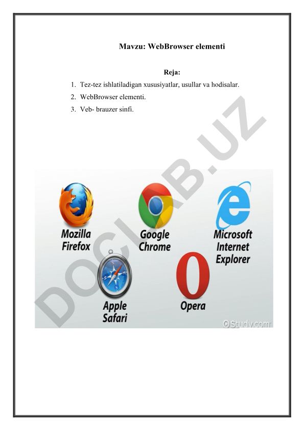 WebBrowser elementi