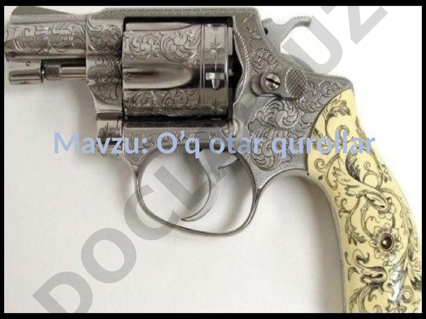 O'q otar qurollar: Birinchi o'qotar qurol