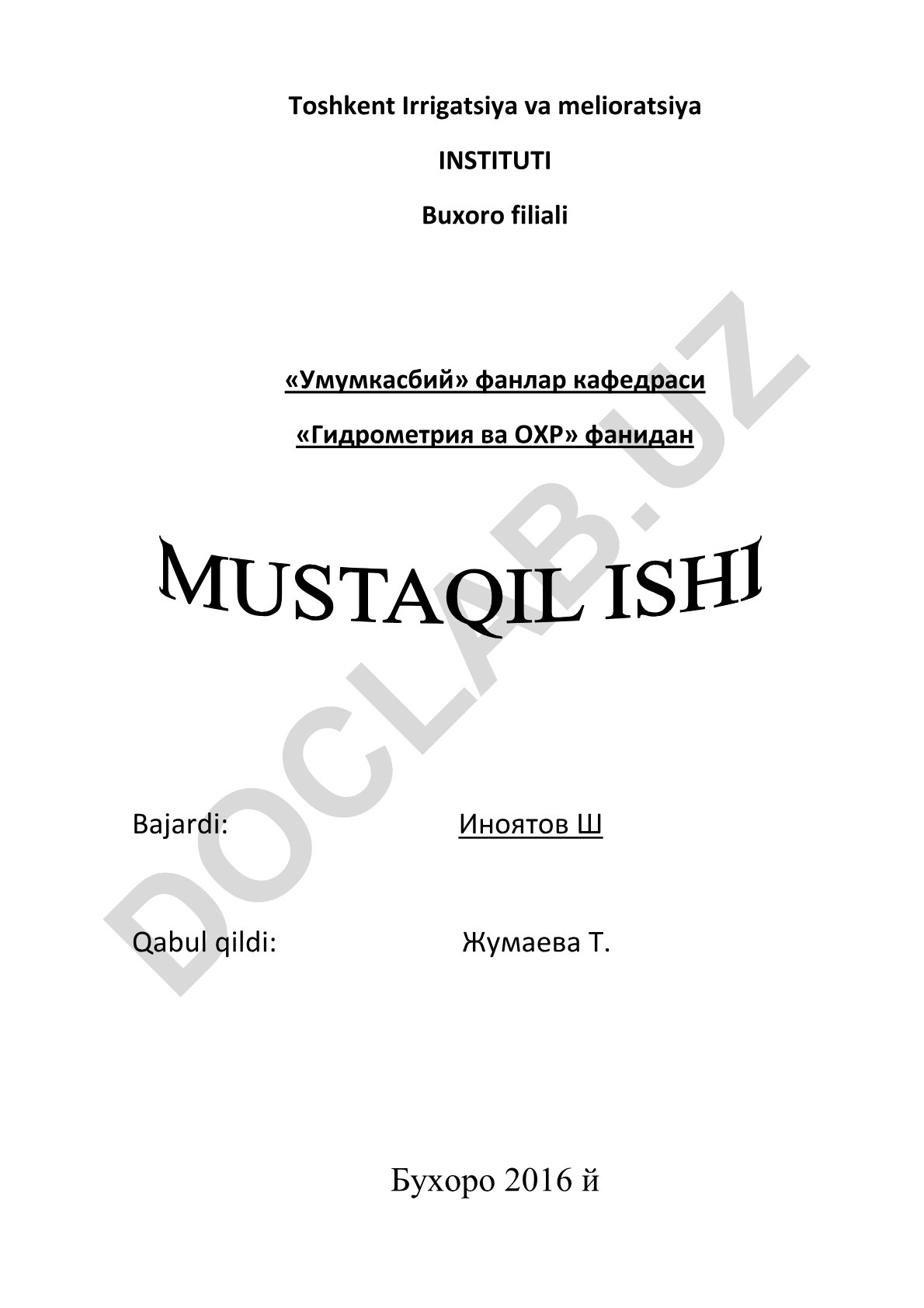 Atmosferada namlik va bug'lanish