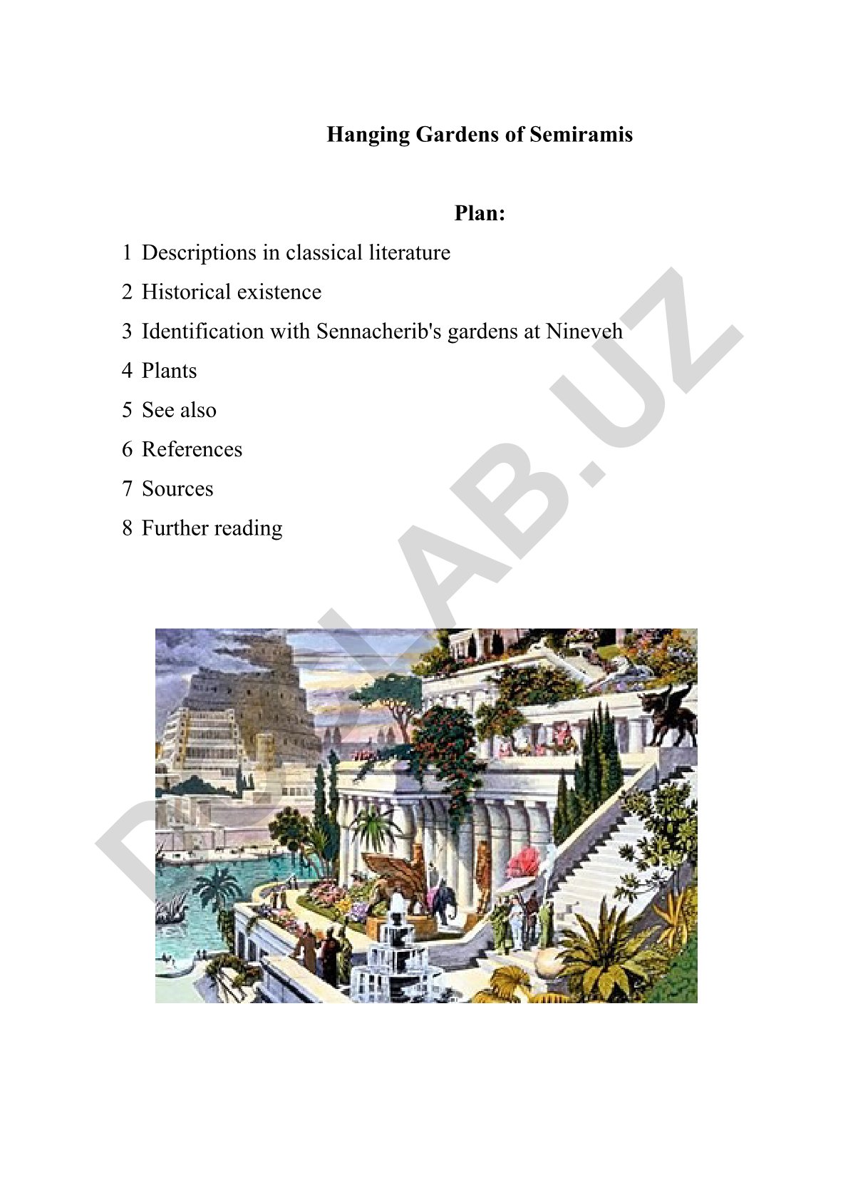 Hanging Gardens of Babylon: Ancient Wonder and Engineering Feat