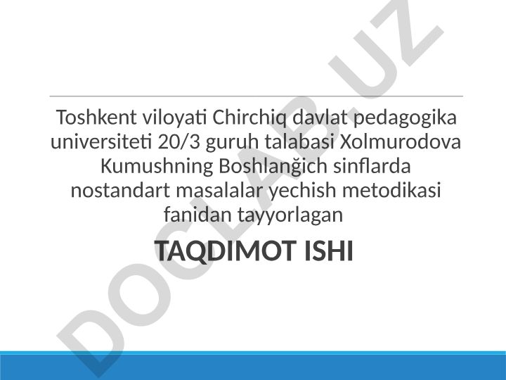 Masalalarning mantiqiy va miqdoriy taxlili