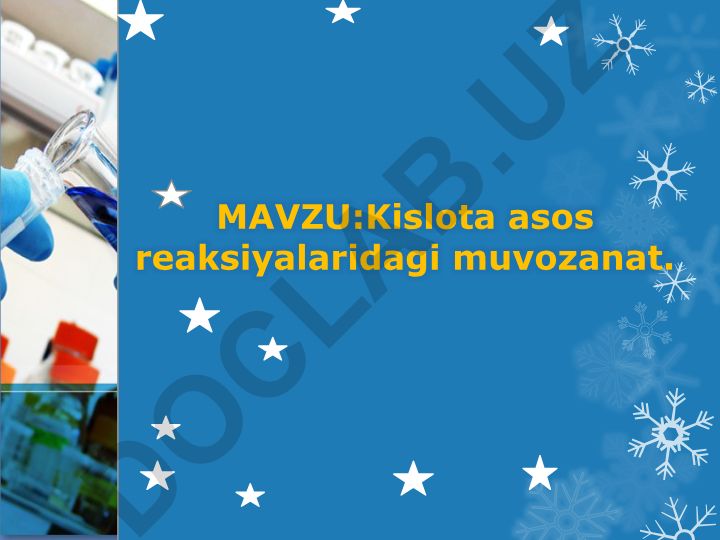 Kislota asos reaksiyalaridagi muvozanat