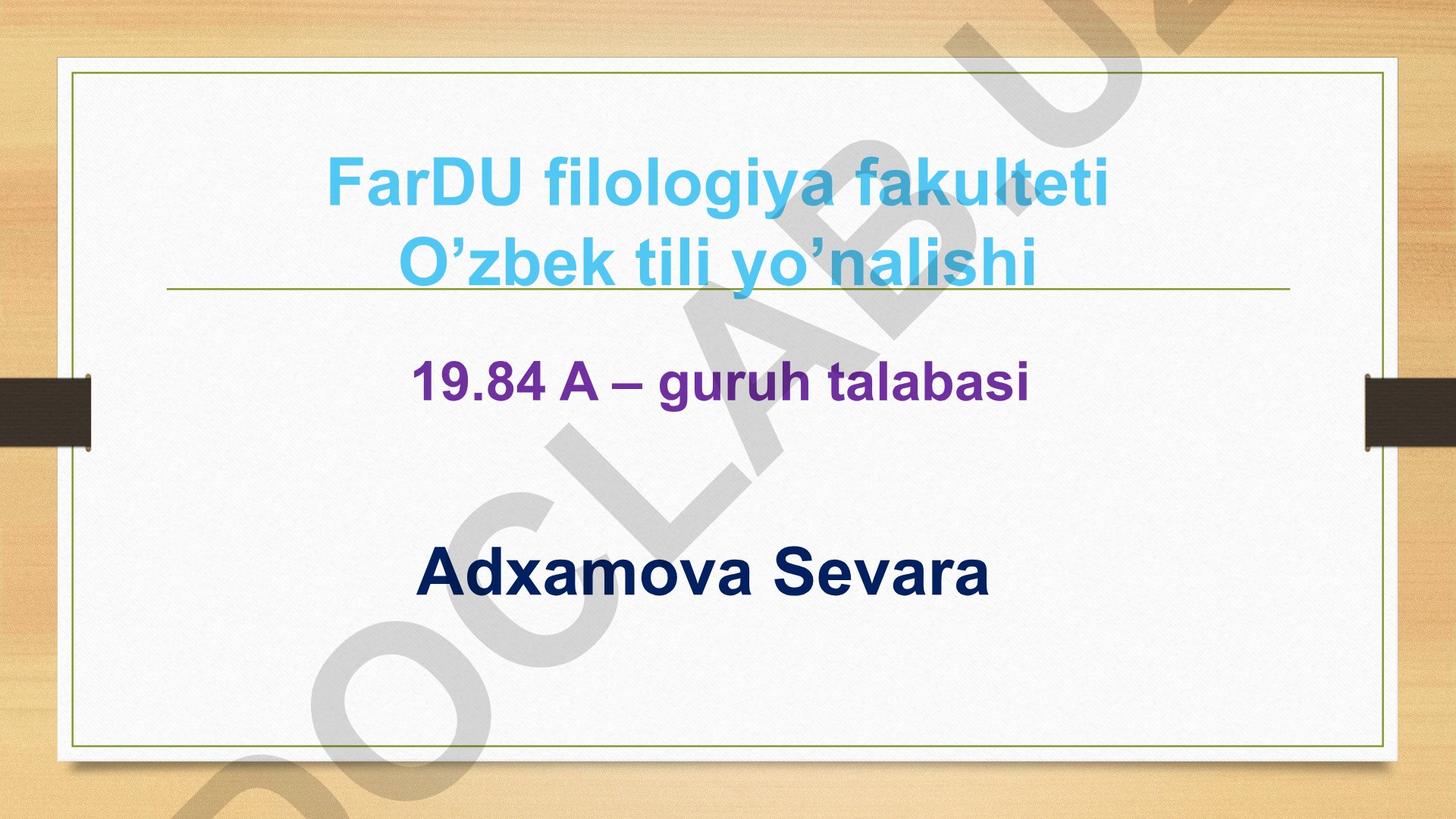 Kompyuter dasturiy ta'minoti va sifat darajalari