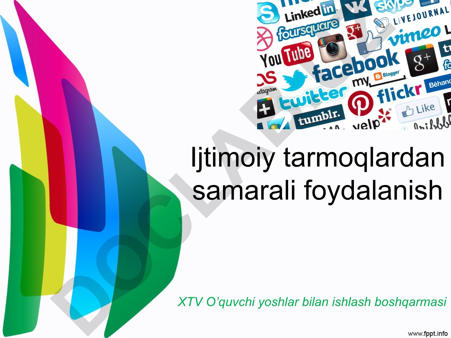 Ijtimoiy tarmoqlardan samarali foydalanish