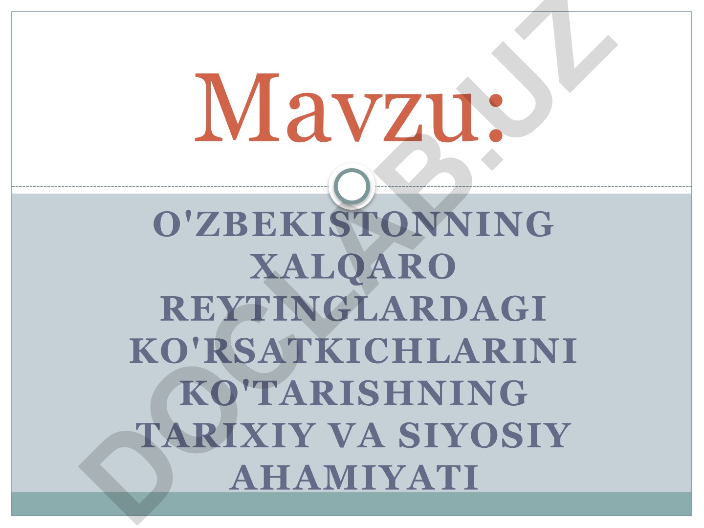 O'zbekistonning xalqaro reytinglardagi ko'rsatkichlarini ko'tarishning tarixiy va siyosiy ahamiyati
