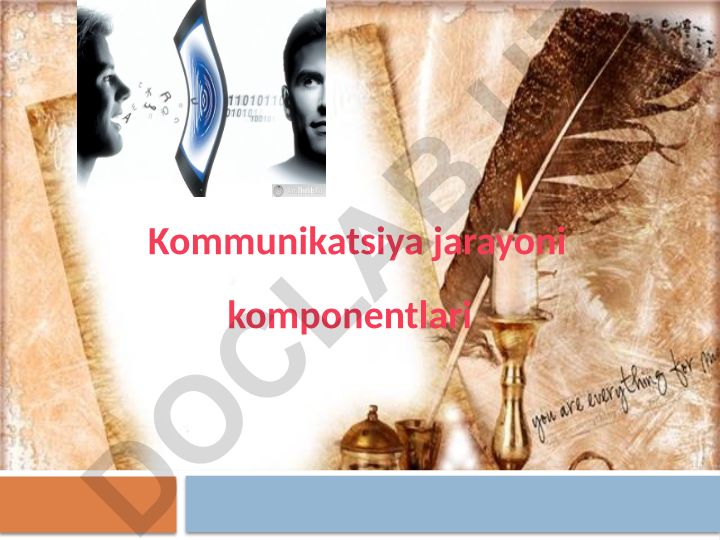 Kommunikatsiya jarayoni komponentlari va muloqot bosqichlari