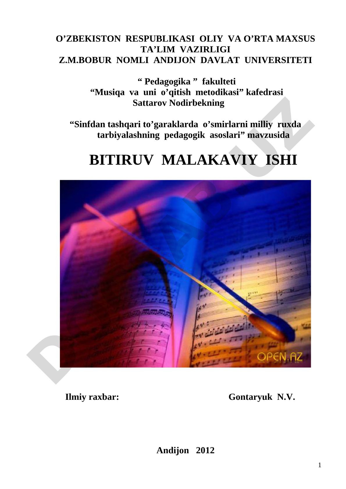 Sinfdan tashqari to'garaklarda o'smirlarni milliy ruxda tarbiyalashning pedagogik asoslari