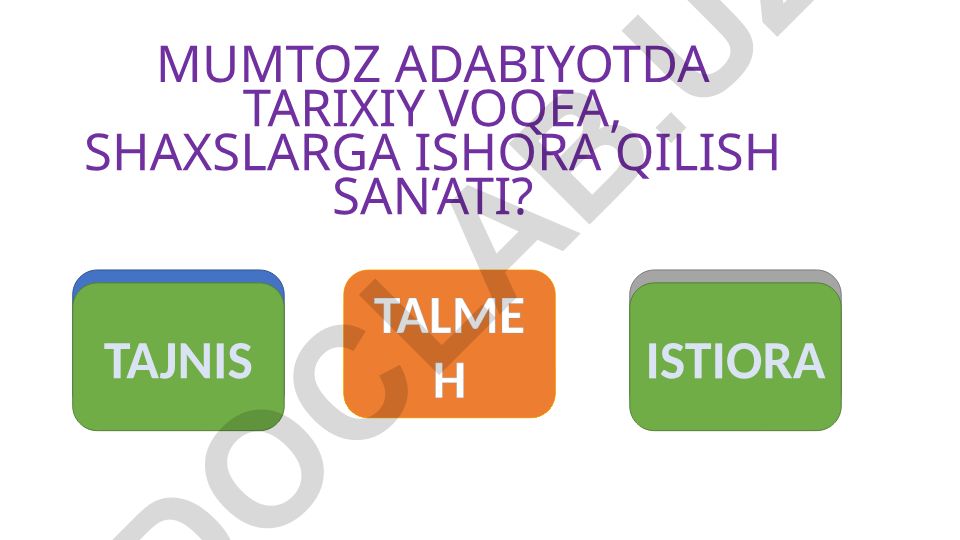 Mumtoz adabiyotda she'riy san'atlar va dramatik turlar