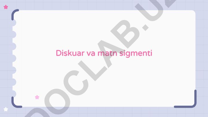 Disk va matn segmentlari: kompyuter tizimlarida ma'lumotlar saqlash va bajarish