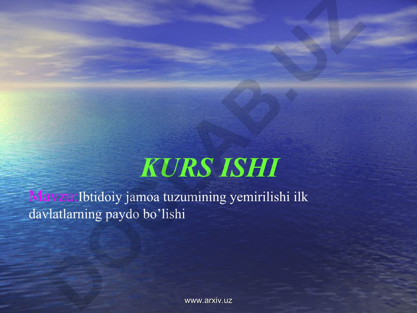 Ibtidoiy jamoa tuzumining yemirilishi ilk davlatlarning paydo bo'lishi