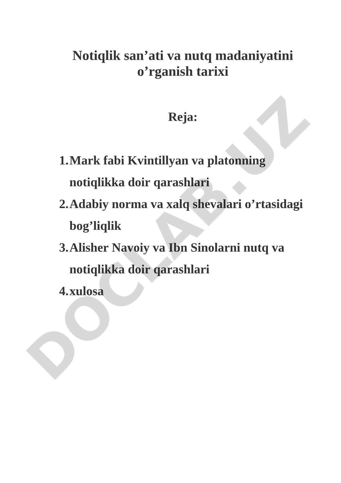 Notiqlik san’ati va nutq madaniyatini o’rganish tarixi