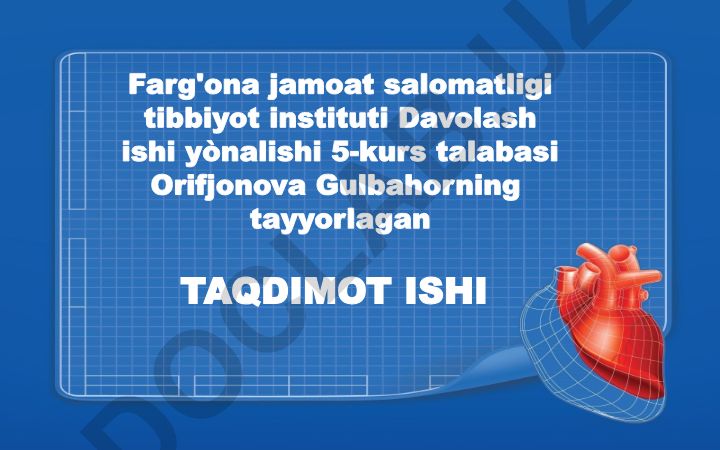 Yurak-qon tomir tizimi kasalliklari bo'yicha diagnozlar tuzish va o'lim haqidagi ma'lumotnoma to'ldirish