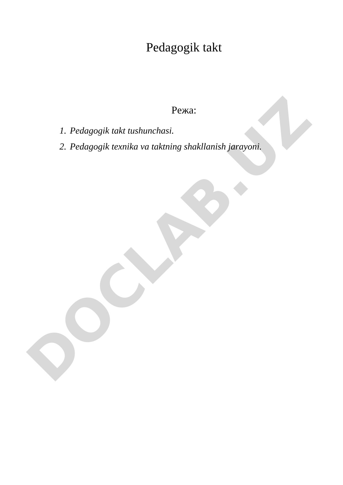 Pedagogik takt