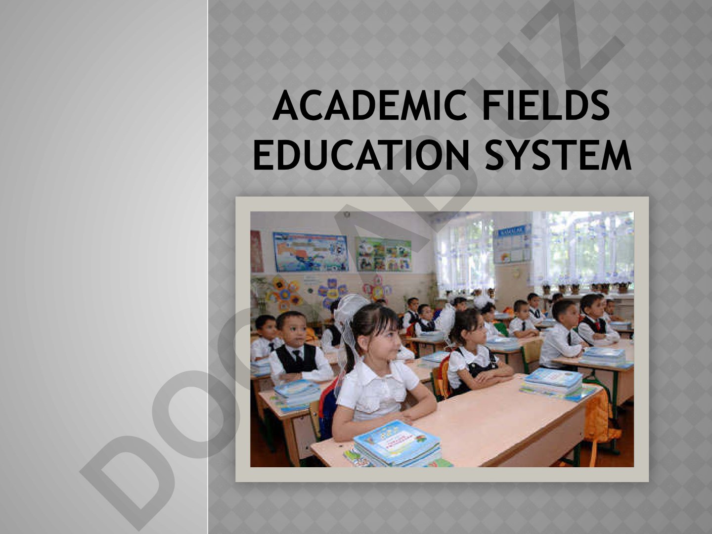 Academic fields education system