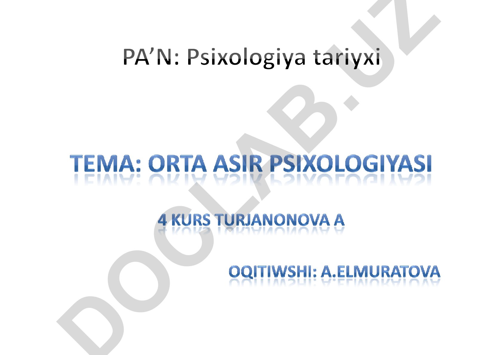 Orta a'sirler tariyxı ha'm ma'deniyati
