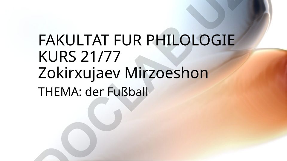 der Fußball
