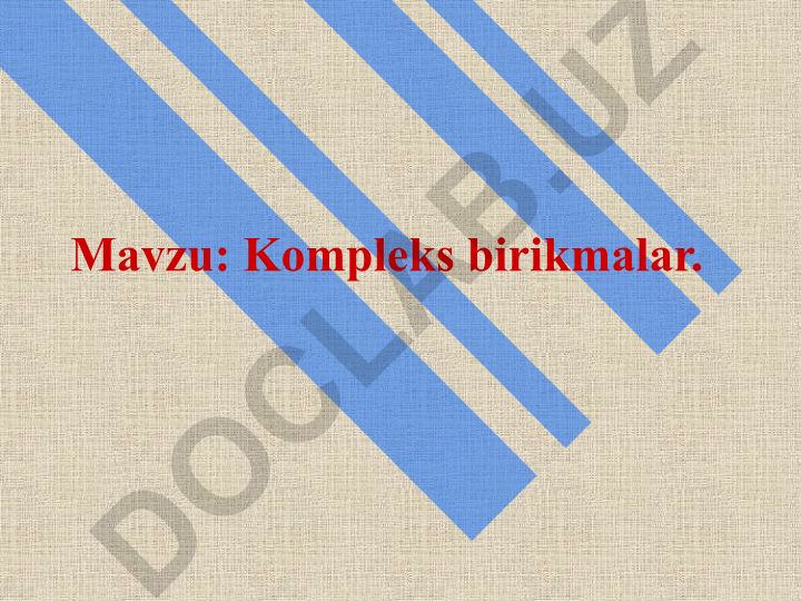 Kompleks birikmalar