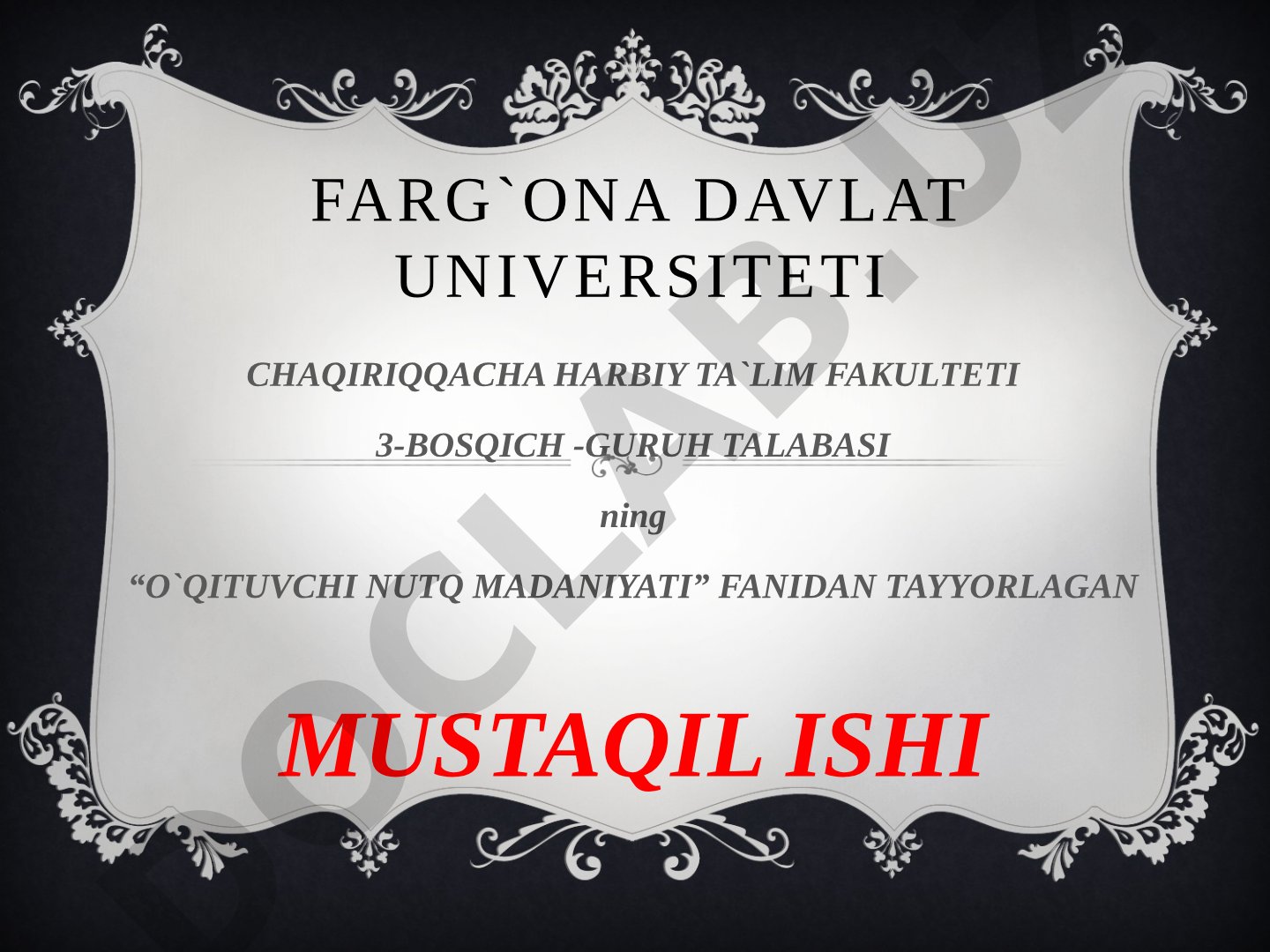 Xalq og'zaki ijodida nutq odobi masalalari
