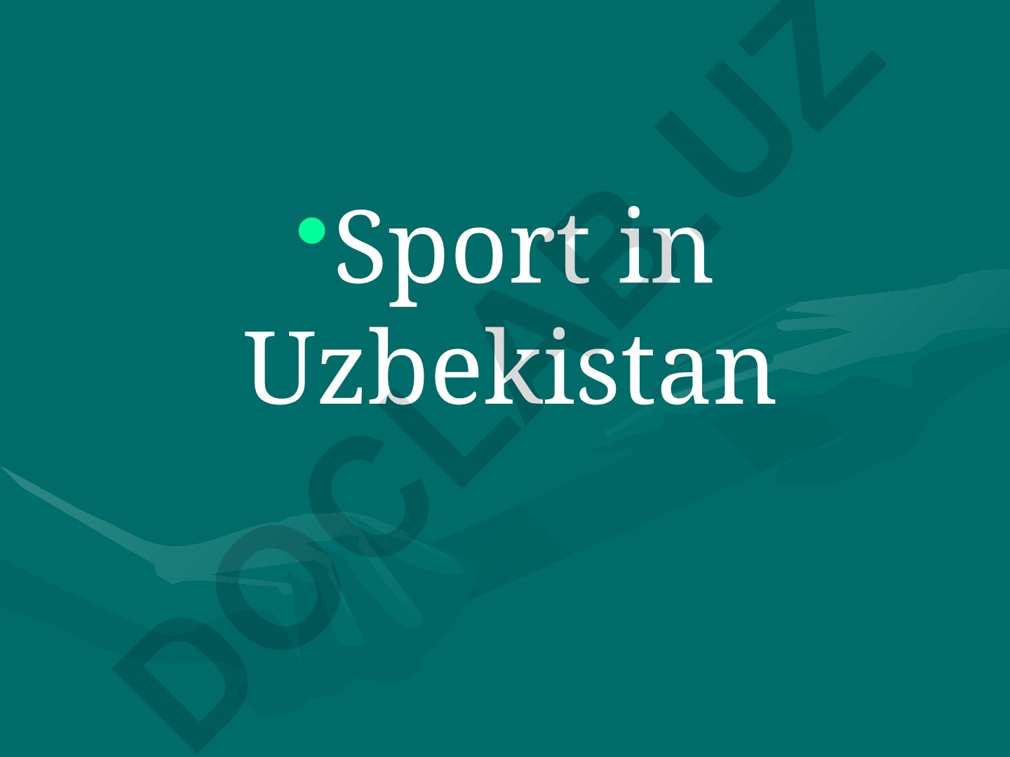 O'zbekistonda sport turlari: futbol, og'irlik ko'tarish va Kurash