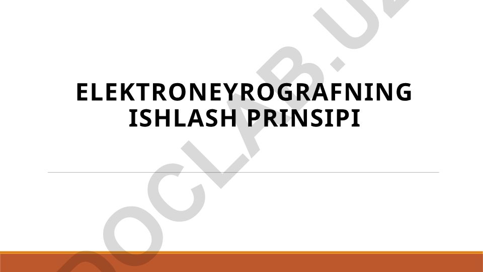 Elektroneyrografiya: ishlash prinsipi va tibbiy qo'llanilishi