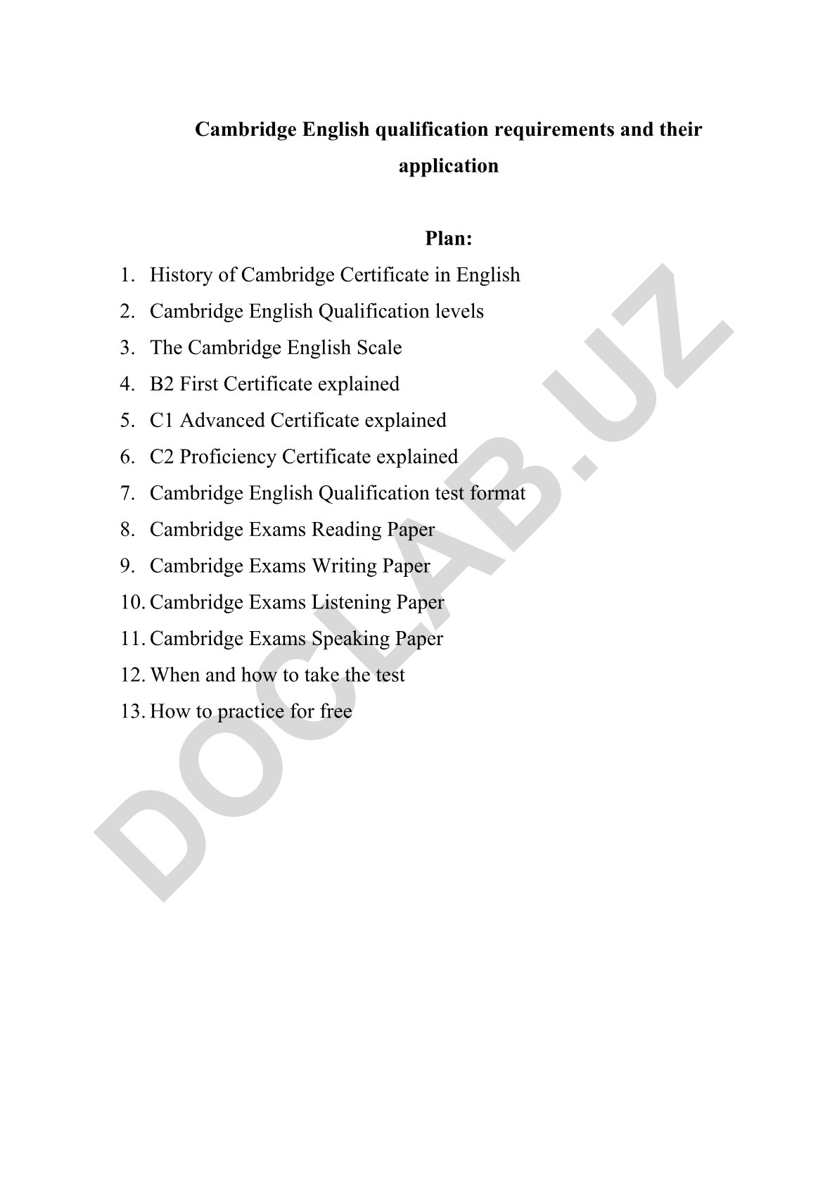 Cambridge English Qualifications: Levels, Tests, and Preparation
