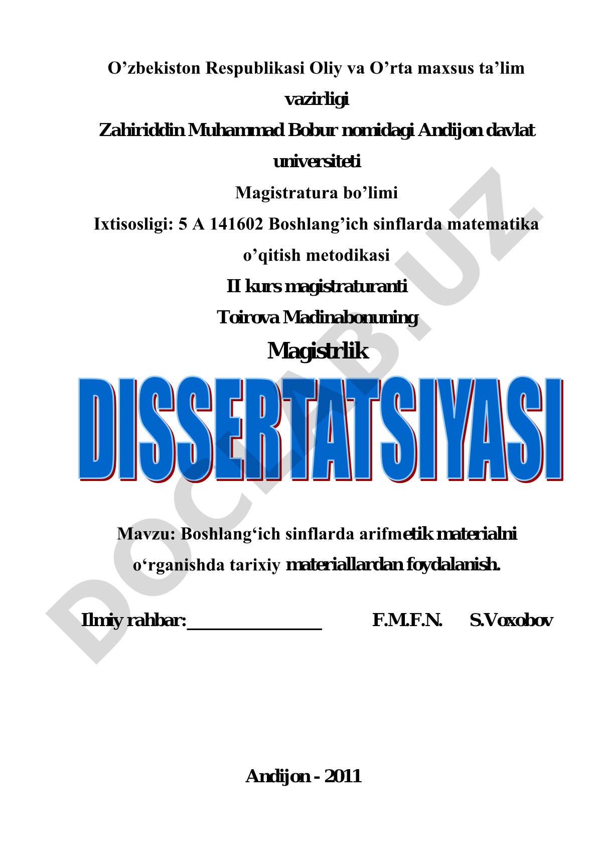 Boshlang‘ich sinflarda arifmetik materialni o‘rganishda tarixiy materiallardan foydalanish