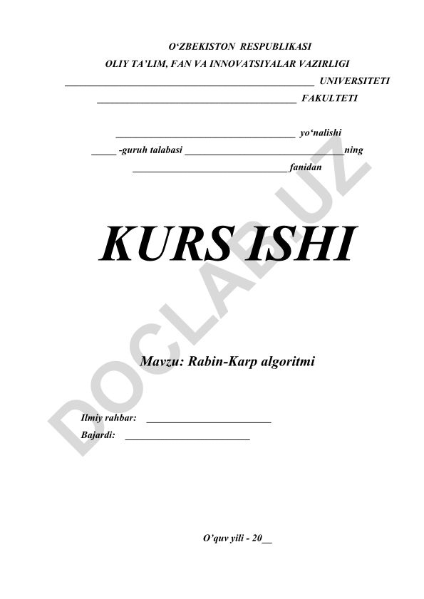 Rabin-Karp algoritmi