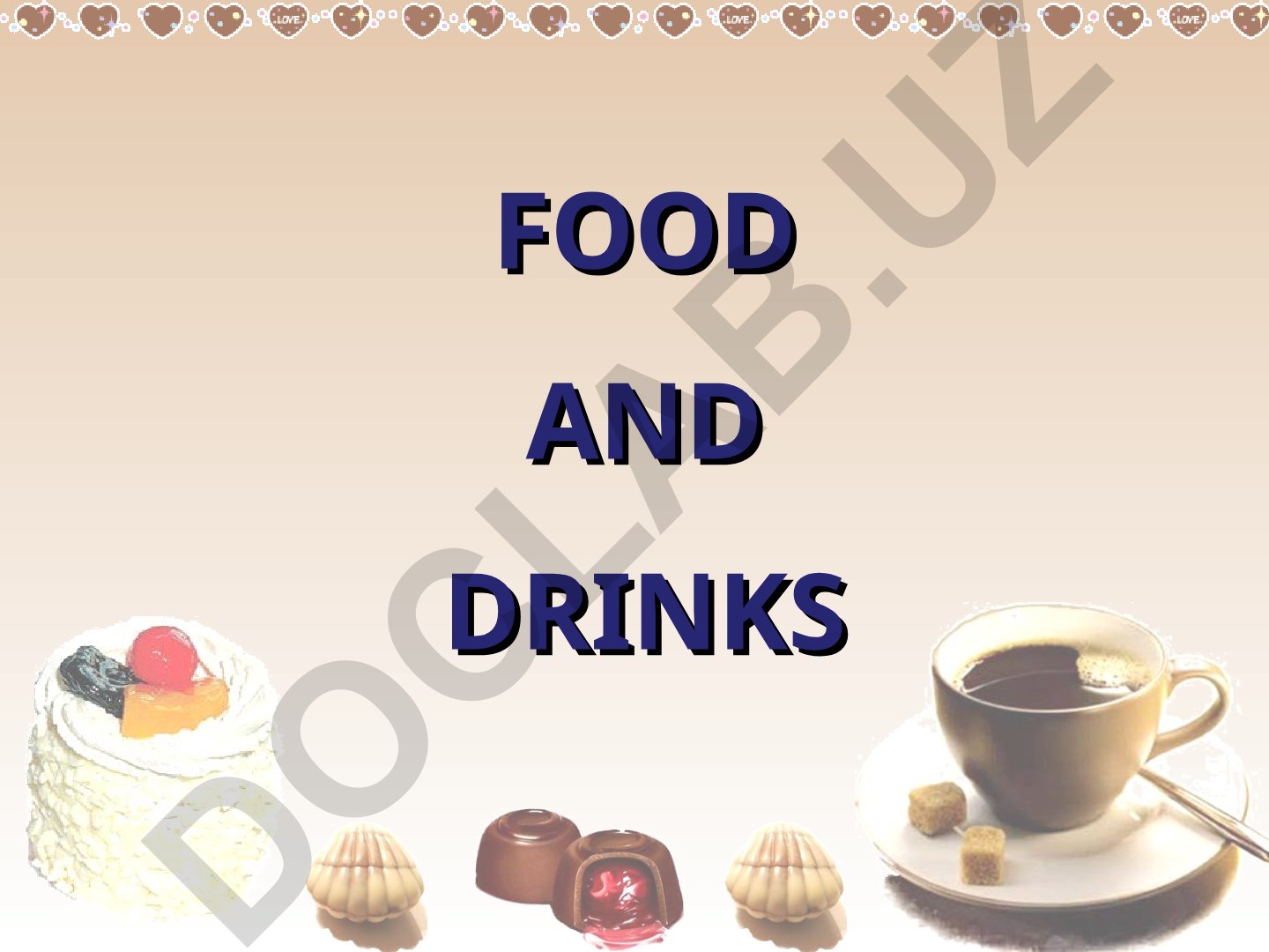 Food and Drinks Vocabulary Exercises