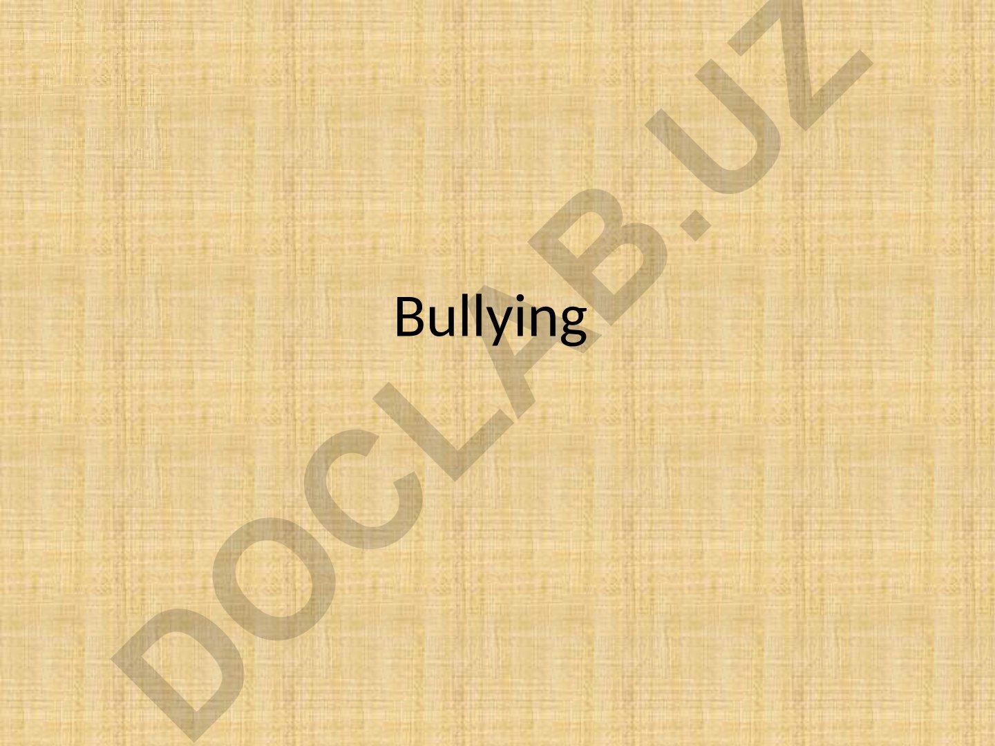 Bullying and bullies: characteristics, types and victims