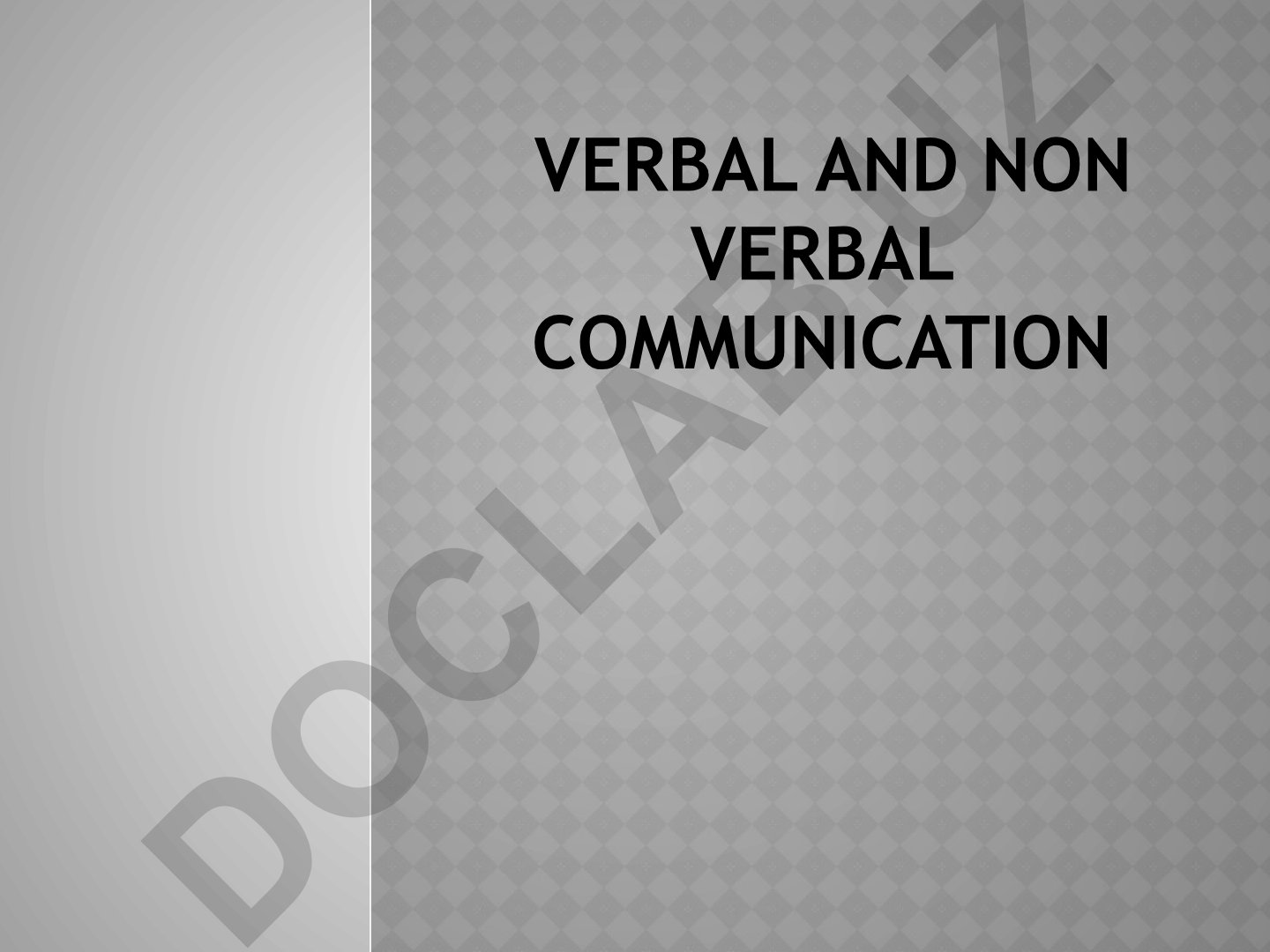 Verbal va Non-Verbal Kommunikatsiya