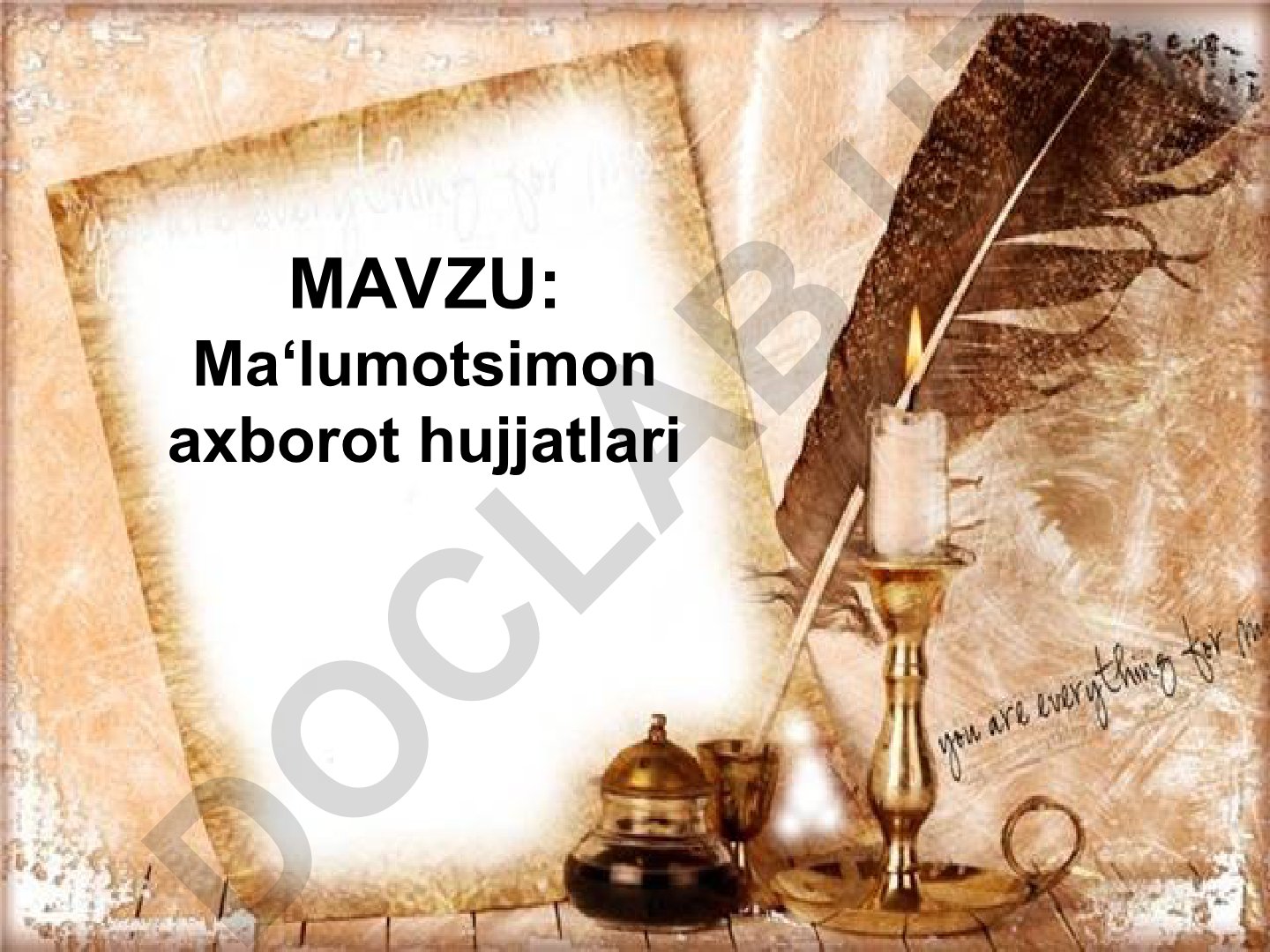 Ma‘lumotsimon axborot hujjatlari