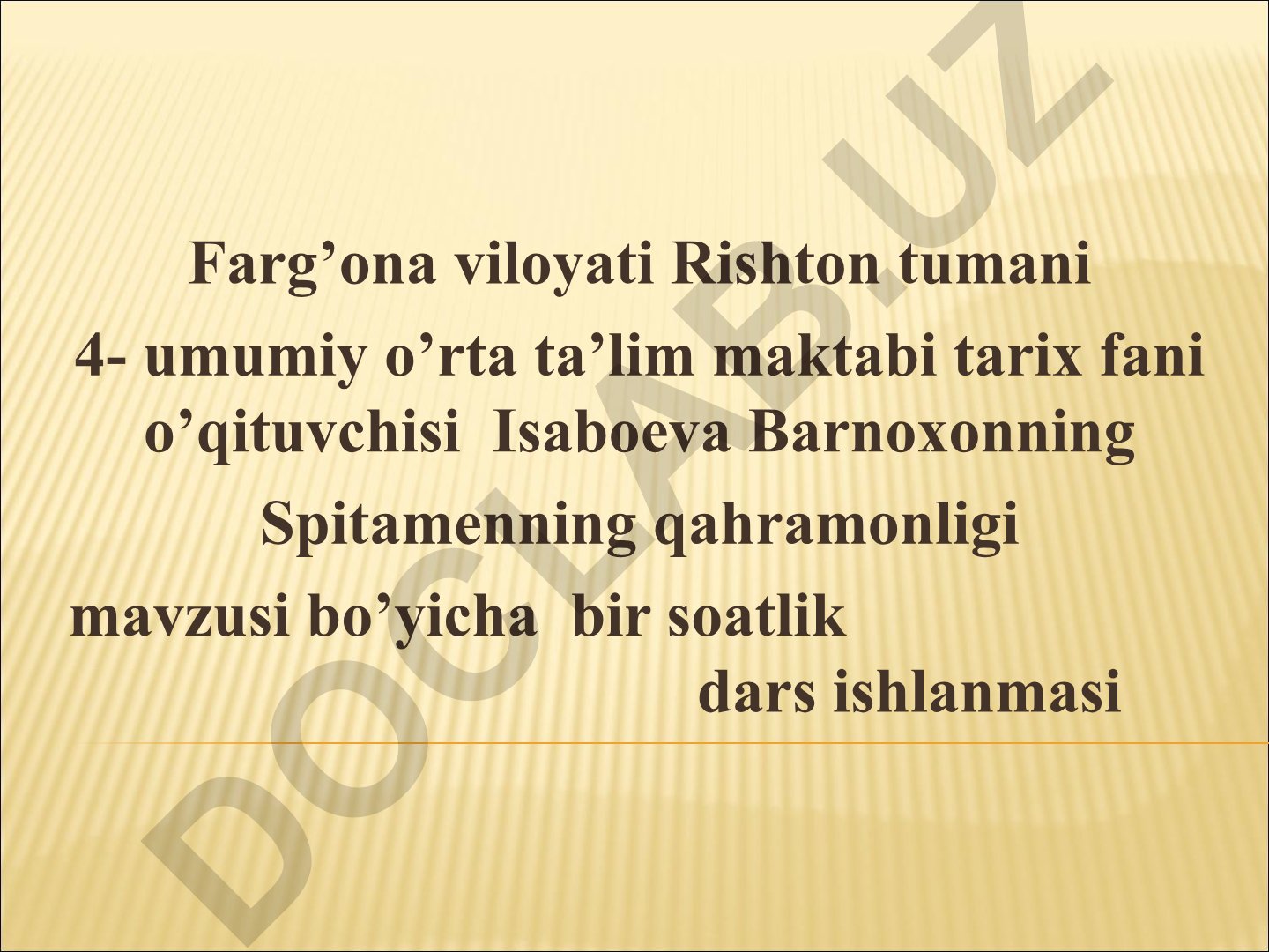 Spitamenning qahramonligi