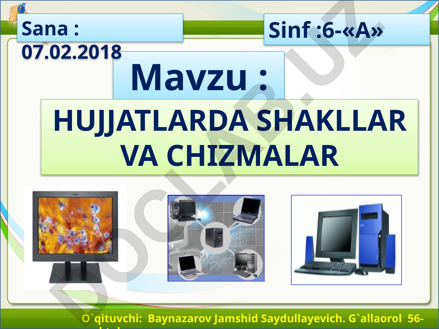 Hujjatlarda shakllar va chizmalar