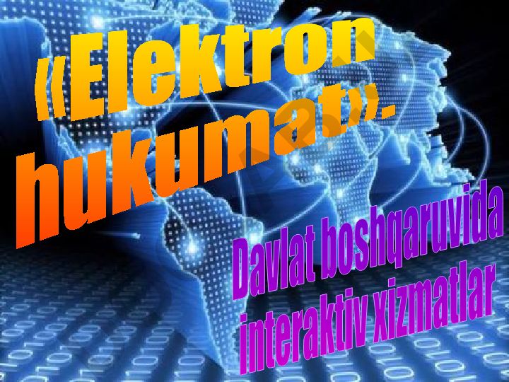 Elektron hukumat va interaktiv davlat xizmatlari