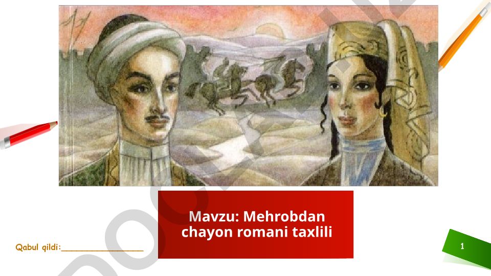 Mehrobdan chayon romani taxlili