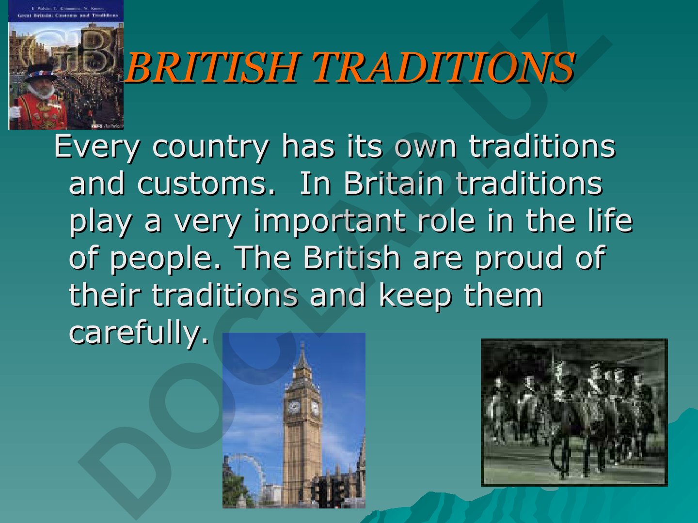British traditions and customs
